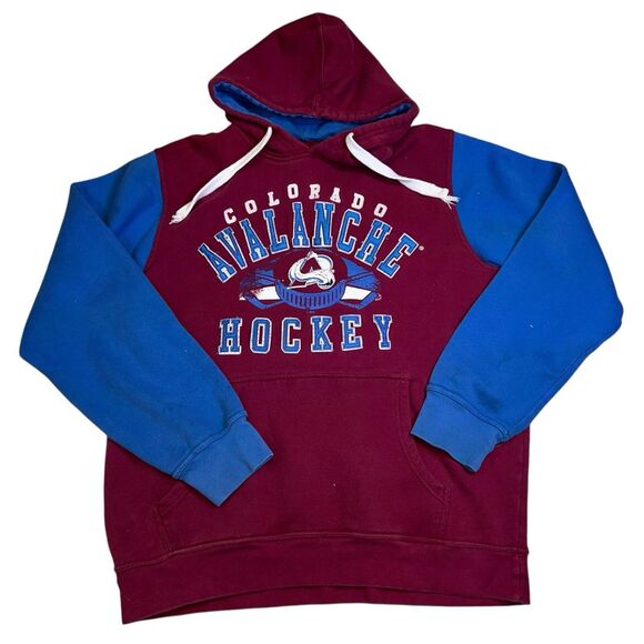Colorado Avalanche Hoodie Size XL CIII By Carl Banks Blue Red - Picture 1 of 10